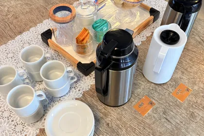 Mesa de café da Festa Batutão no Buffet Infantil Era Uma Vez