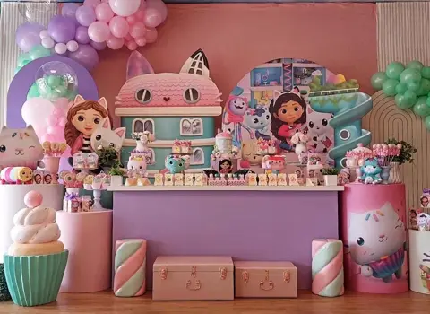 Decoração temática no Buffet Infantil Era Uma Vez