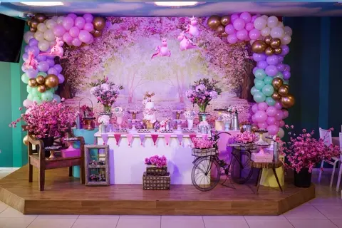 Decoração temática no Buffet Infantil Era Uma Vez