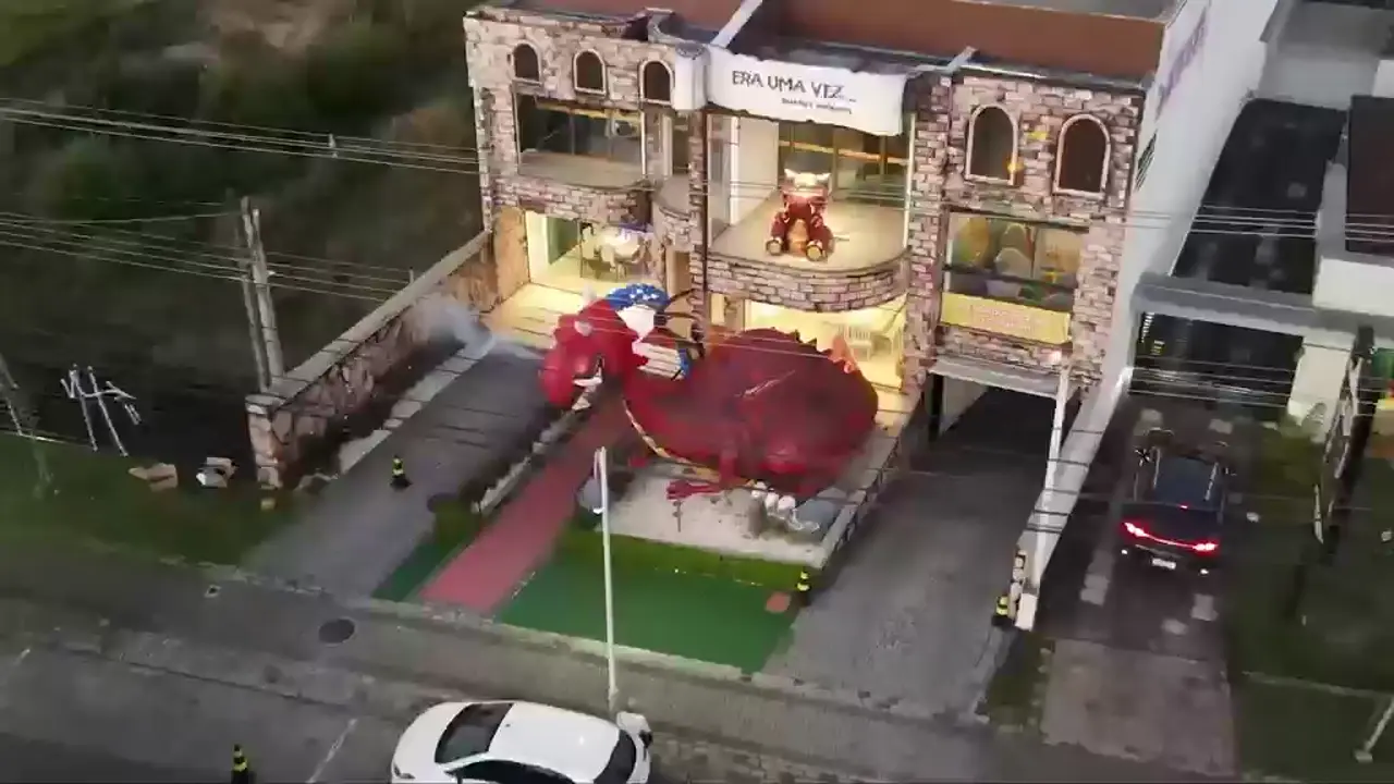 Vista aérea do Buffet Infantil Era Uma Vez